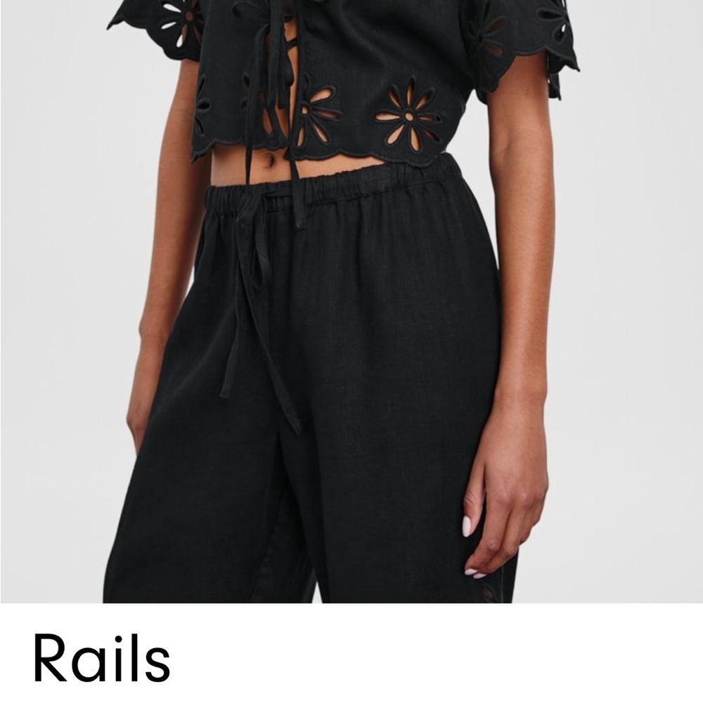 Rails Black Wide Leg Women's Pants